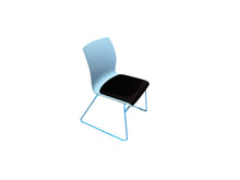 Load image into Gallery viewer, Stackable Sled Chairs with Cushion - Blue