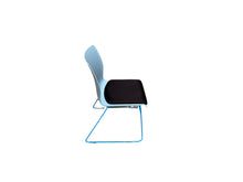 Load image into Gallery viewer, Stackable Sled Chairs with Cushion - Blue