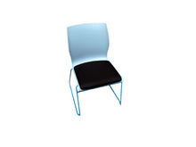 Load image into Gallery viewer, Stackable Sled Chairs with Cushion - Blue