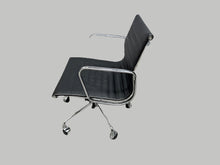 Load image into Gallery viewer, Emanate Design - Ribbed Black Leather Chair