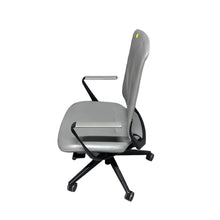 Load image into Gallery viewer, Grey Leather Task Chair