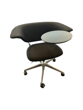 'Allermuir' Sholes chair with tablet desk