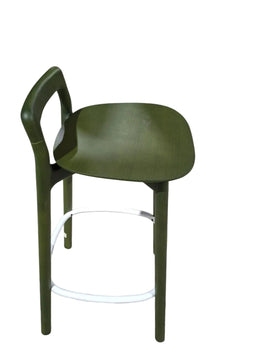 Jardan Bar Stool - Olive Green