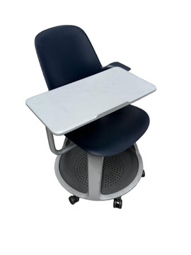 'Steelcase' Node drafting stool and worksurface