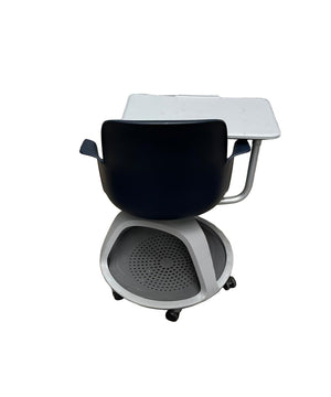 'Steelcase' Node drafting stool and worksurface