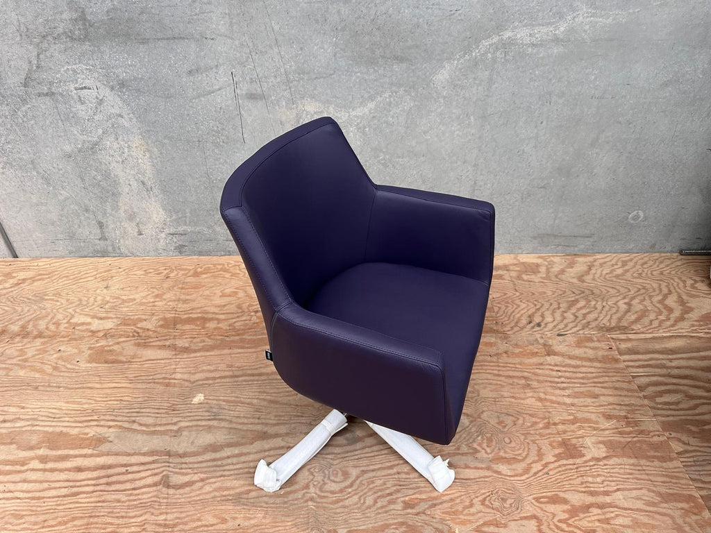 Purple PU armchair