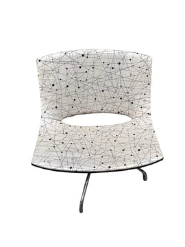 Reception chair with swivel base