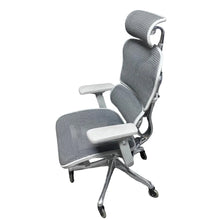 Load image into Gallery viewer, Grey Mesh Ergonomic Chair with Headrest
