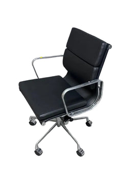 Black Leather Soft Pad Chair
