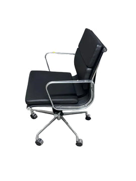 Black Leather Soft Pad Chair