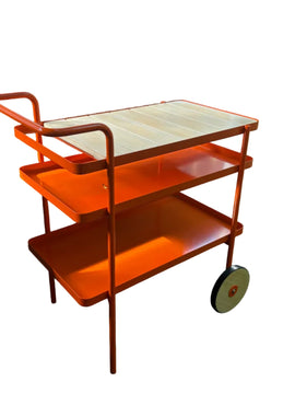 Orange Bar Cart