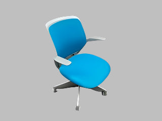 'Steelcase' Task Chair - Aqua Blue