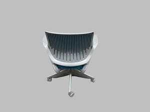 'Steelcase' Task Chair - Aqua Blue