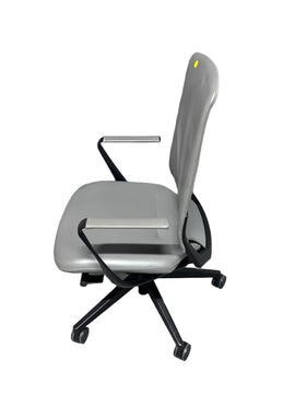 Grey Leather Task Chair