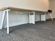 Load image into Gallery viewer, Oak Desk with A-Frame Legs – 3000mm
