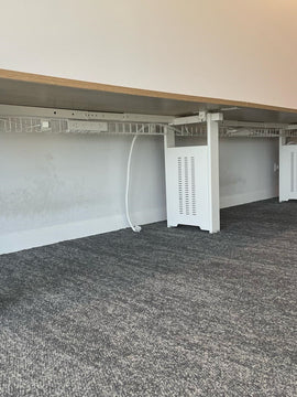 Oak Desk with A-Frame Legs – 3000mm
